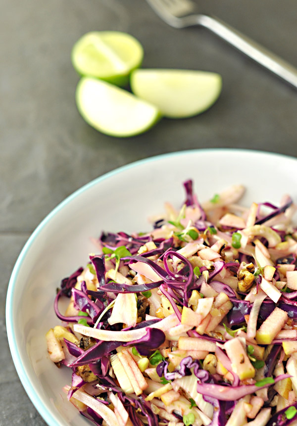 Apple, Red Cabbage & Fennel Salad